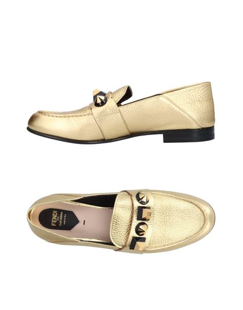 fendi gold loafers|fendi running loafers men.